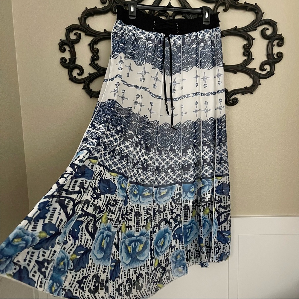 LAPIS Skirt Pull On Elastic Waist Lined Maxi Size XL - Picture 8 of 16